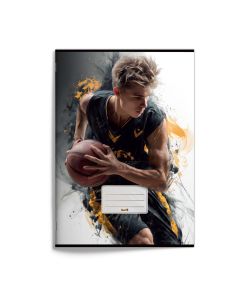 Zošit A4 „basketbal“, 2026, 20 listov, čistý, 420