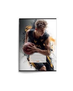 Zošit A5 „basketbal“, 2026, 20 listov, čistý, 520