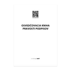 Osvedčovacia kniha pravosti podpisov, ŠEVT, 100 listov