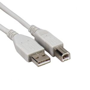 Kábel USB 2.0 A,B, 1,8 m, čierny alebo strieborný