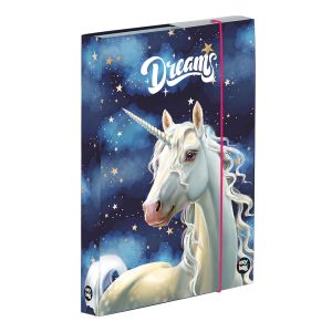 Školské dosky na zošity s boxom „Unicorn“, A5, lamino