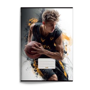 Zošit A4 „basketbal“, 2026, 20 listov, čistý, 420