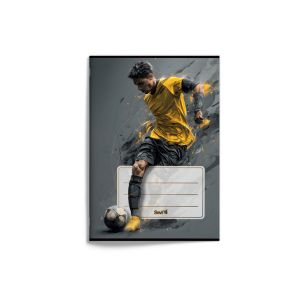 Zošit A6 „futbal“, 2026, 20 listov, linajkový (8 mm), 624