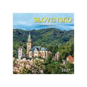 Nástenný kalendár na rok 2027 „Slovensko“, N47, 33 x 33 cm