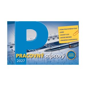 Stolový kalendár na rok 2027 „Pracovný kalendár – stĺpcový“, S34, 23 x 14 cm