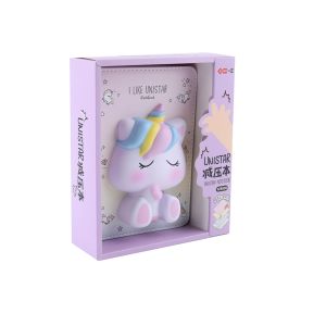 Poznámkový zápisník 3D, B6, „Unicorn“, 96 listov, mix liniatúr