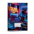 Zošit A4 „level up“, 2026, 40 listov, čistý, 440