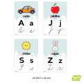 Abeceda – súprava 46 písmen, A3, premiestniteľné nálepky ŠEVT NANO print
