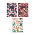Exkluzívny zošit A5 „Tulips“, 52 listov, linajkový (8 mm), mix motívov