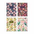 Exkluzívny zošit A4 „Tulips“, 52 listov, linajkový (8 mm), mix motívov