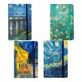 Poznámkový zápisník „Vincent van Gogh“, A5, 80 listov, linajkový, mix motívov
